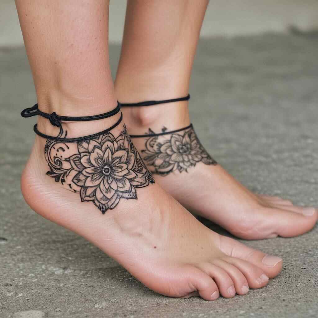 40 Striking Olive Branch Tattoo Ideas That Radiate Peace and Purpose 18 Ankle Wrap Tattoo
